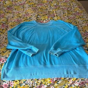 Aerie Vibrant Blue Crew Neck Sweater